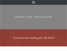 Tablet Screenshot of americanwellness.com